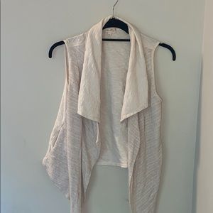 ANTHROPOLOGIE cream colored sweater vest
